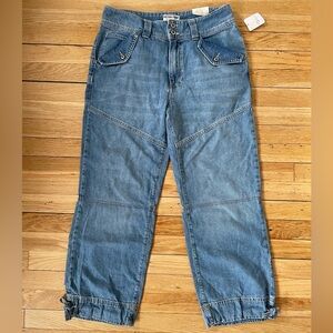 NWT We The Free Bonita Cargo Slim Crip Jeans - Size 28
